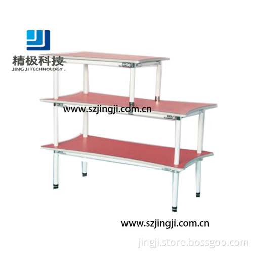 Multi-Purpose Display of Pipe Rack Shelf